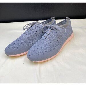 Cole Haan Women's Gray & Pink knitted Shoes / lace up  Size 10B SKU 5651